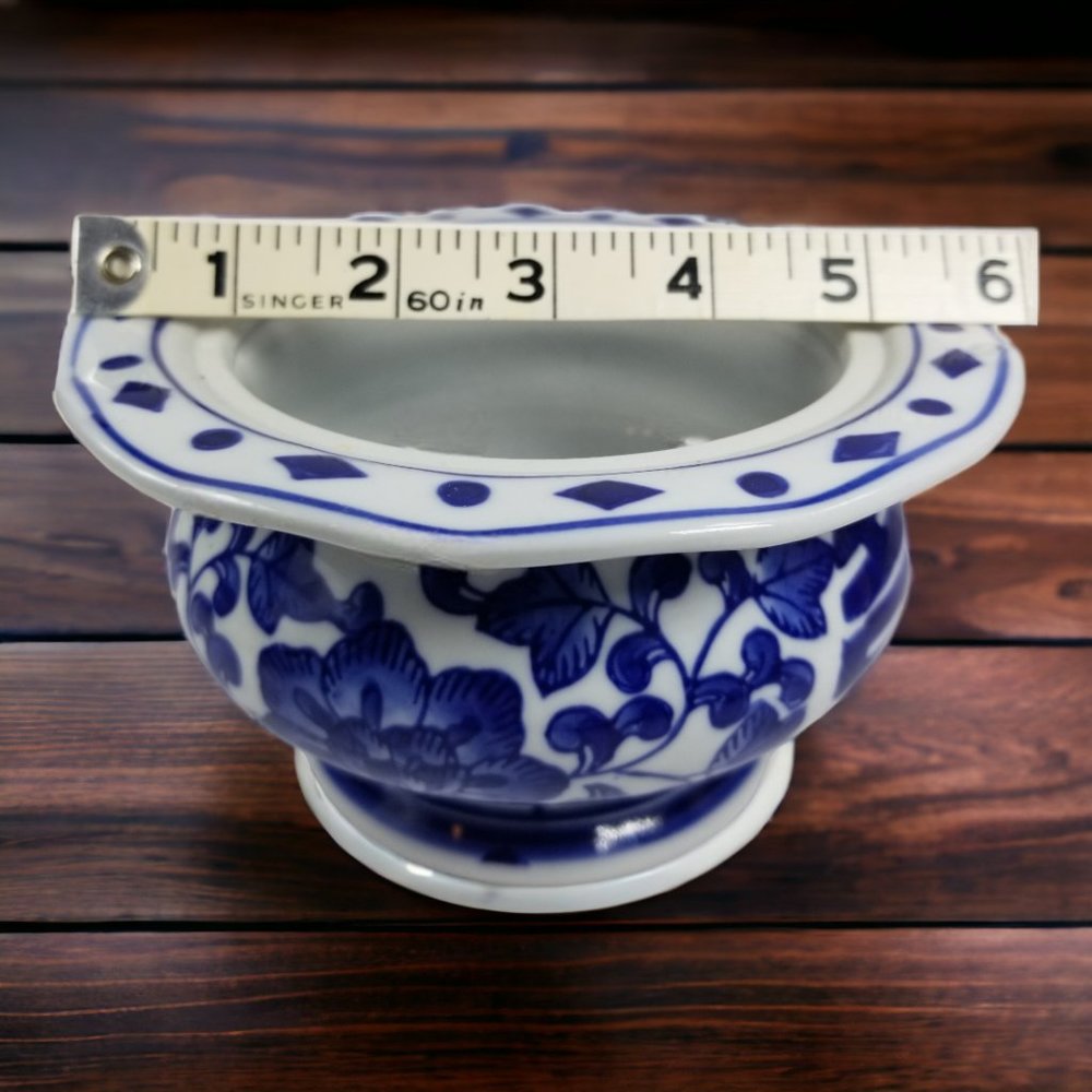 Double Happiness Chinese Ginger Jar Blue & White Classic Lidded Porcelain - Picture 12 of 14